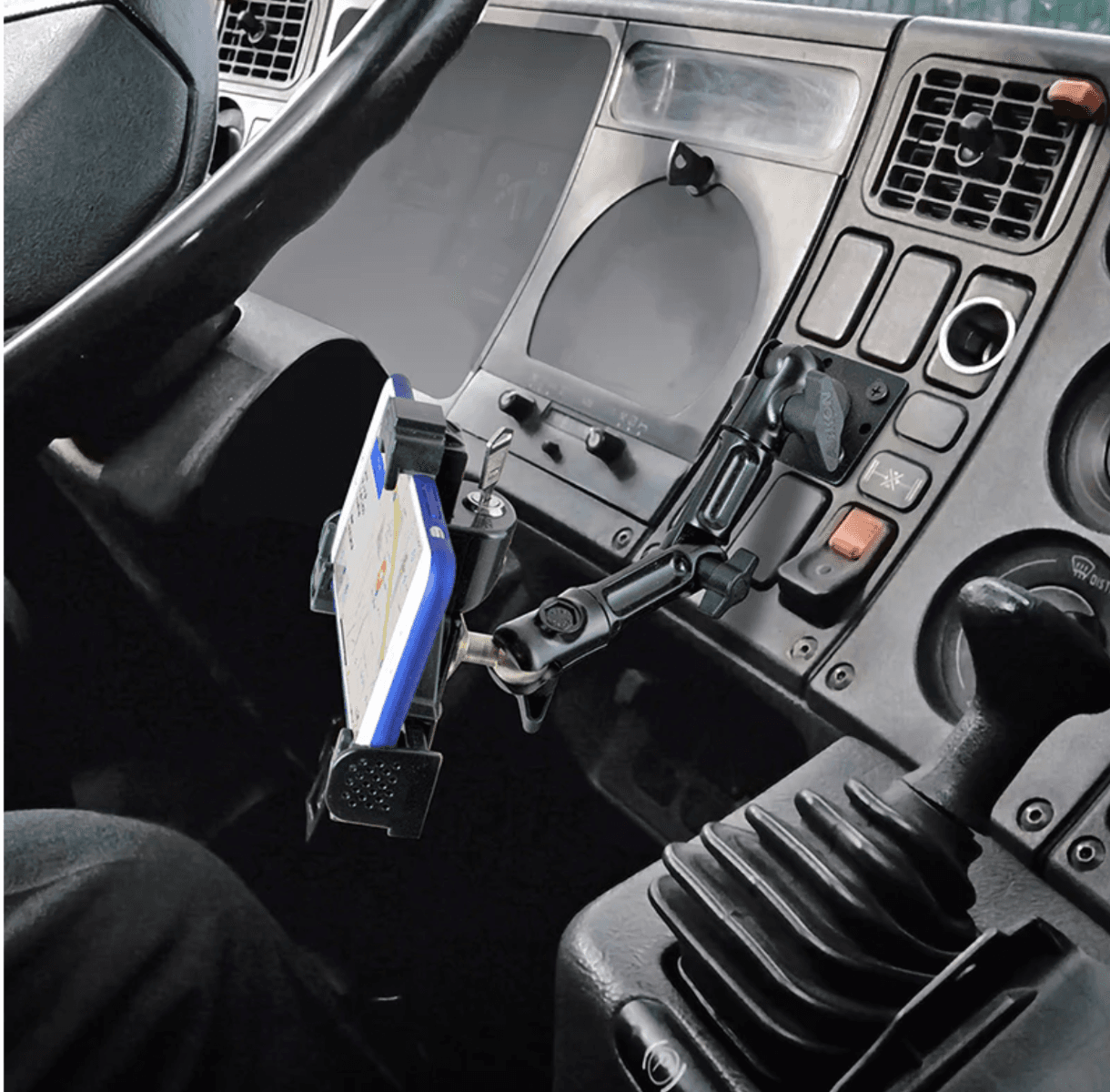 Arkon Heavy-Duty Multi-Angle Locking Phone Mount with 4-Hole AMPS Drill Base