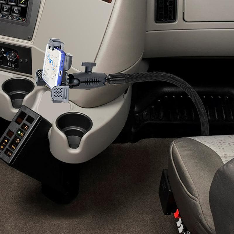 Arkon Robust Locking Seat Rail or Floor Phone Mount