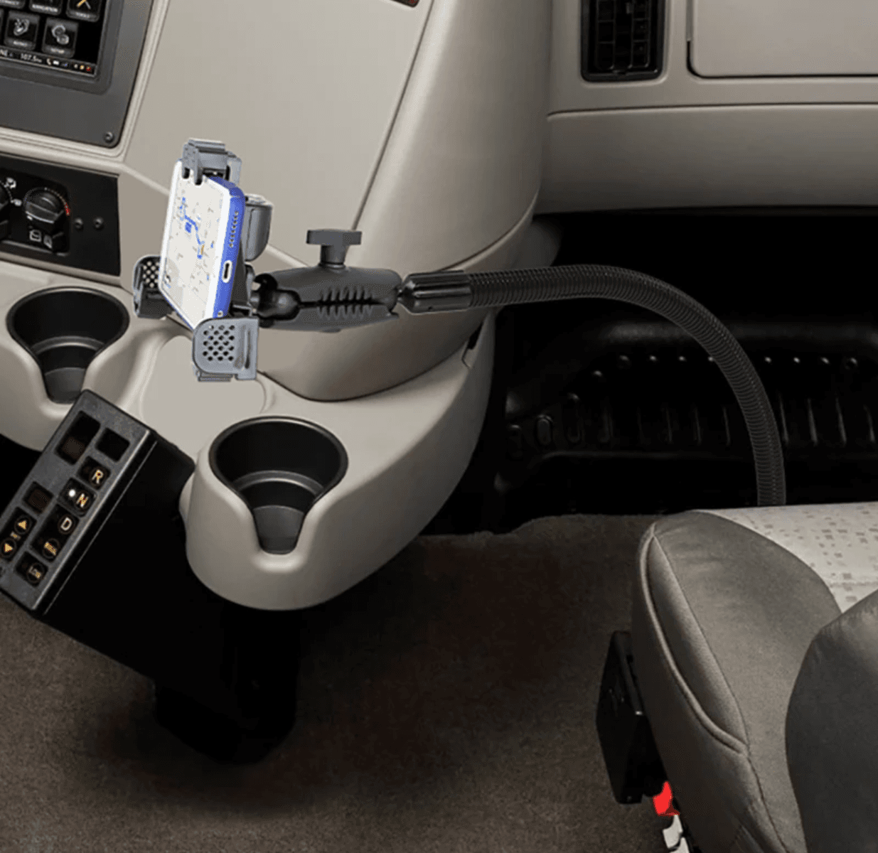 Arkon Robust Locking Seat Rail or Floor Phone Mount