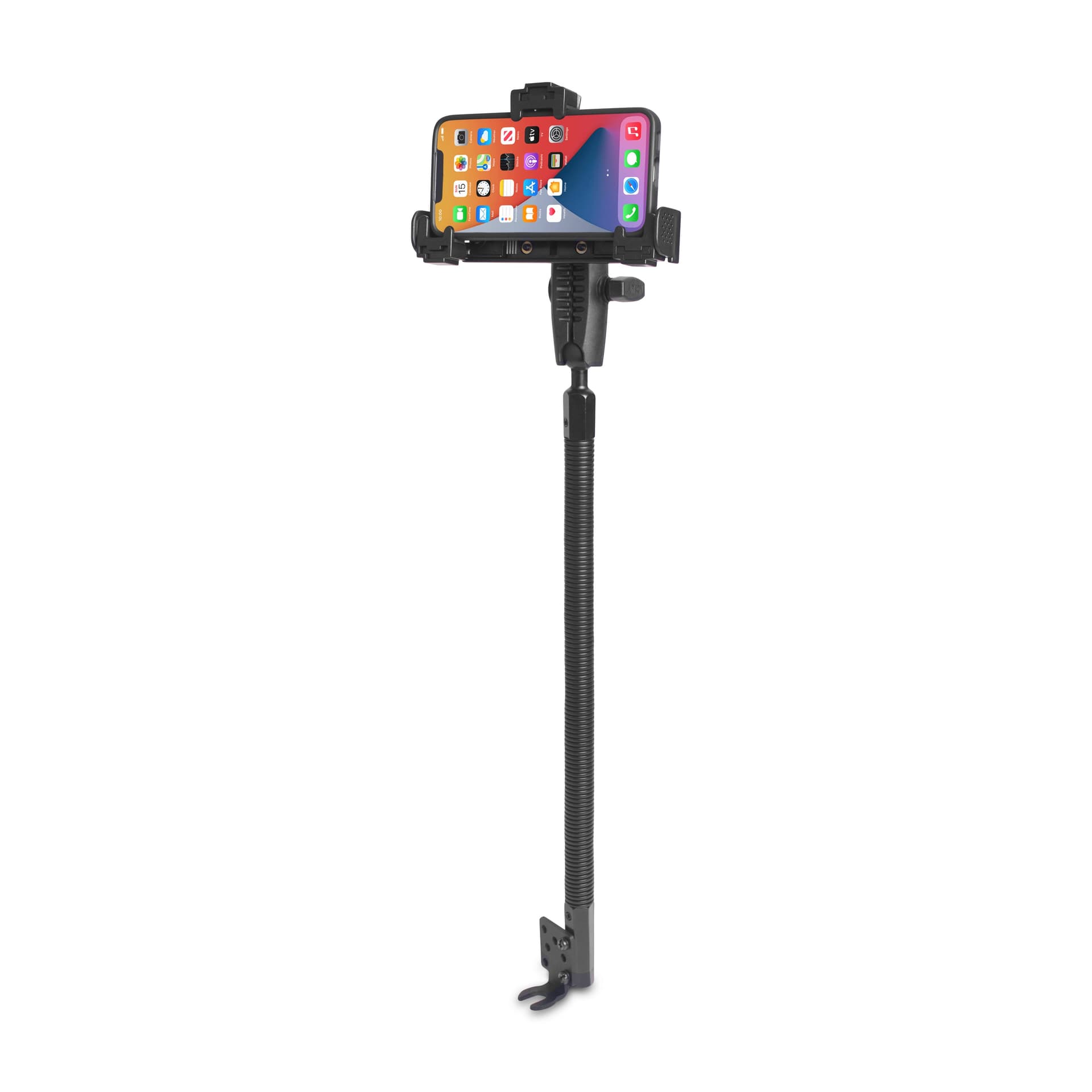 Arkon Heavy-Duty Universal Locking Phone Holder with Car/Truck Seat Rail Mount - Image 2