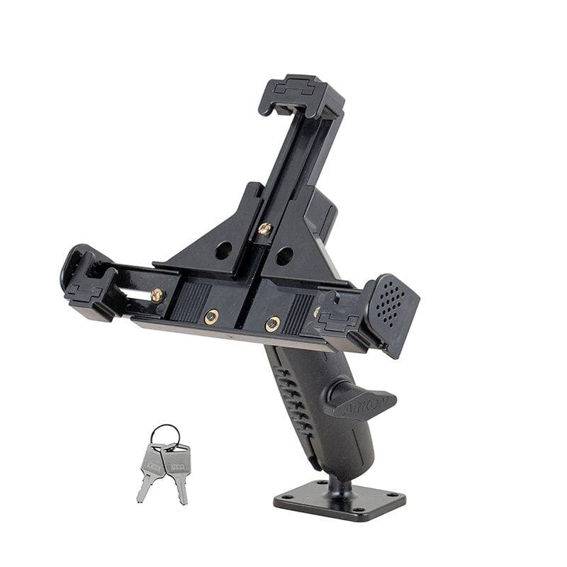Arkon Locking Phone Mount with Robust™ Adjustable Arm and 4-Hole Metal AMPS Drill Base