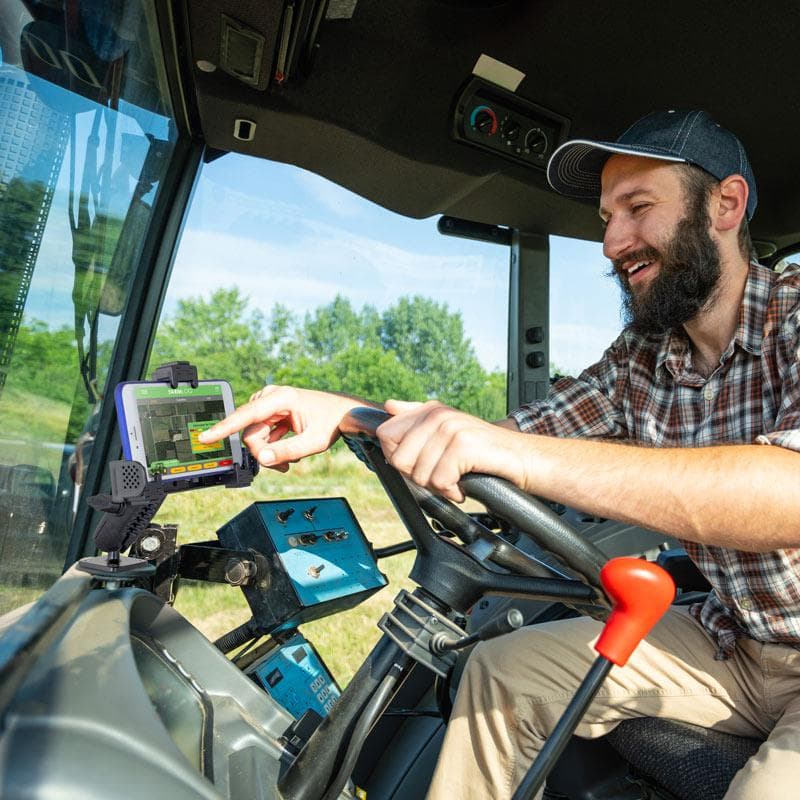 Arkon Locking Phone Mount with Robust™ Adjustable Arm and 4-Hole Metal AMPS Drill Base