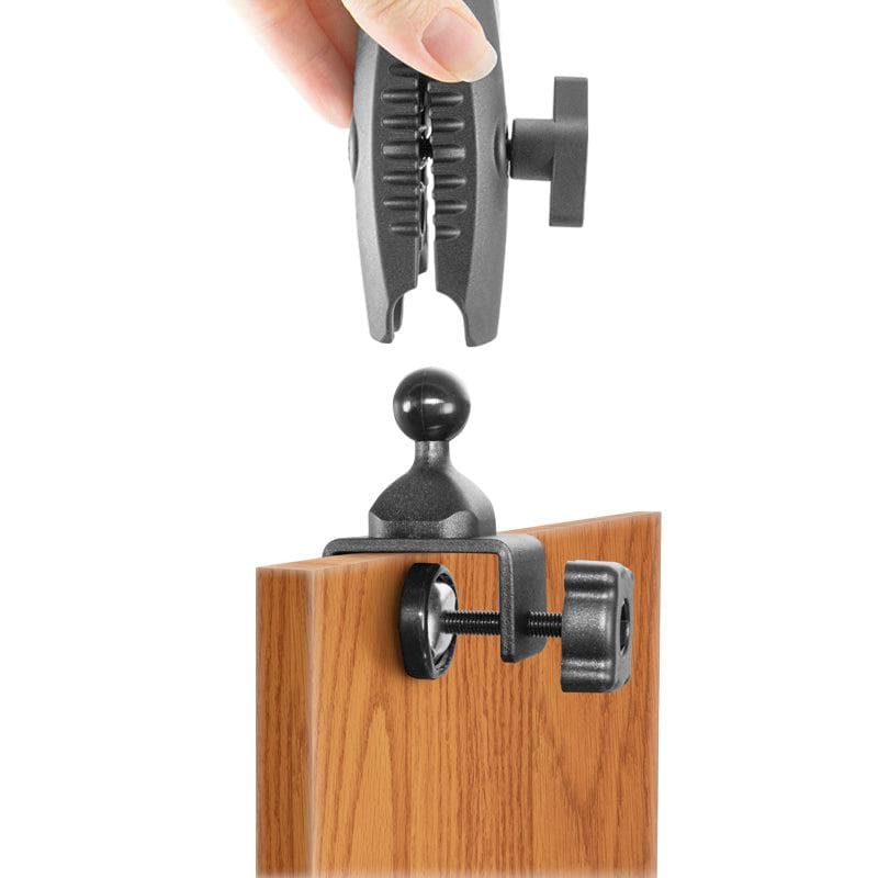 Arkon 25mm Swivel Ball to C-Clamp Mounting Pedestal