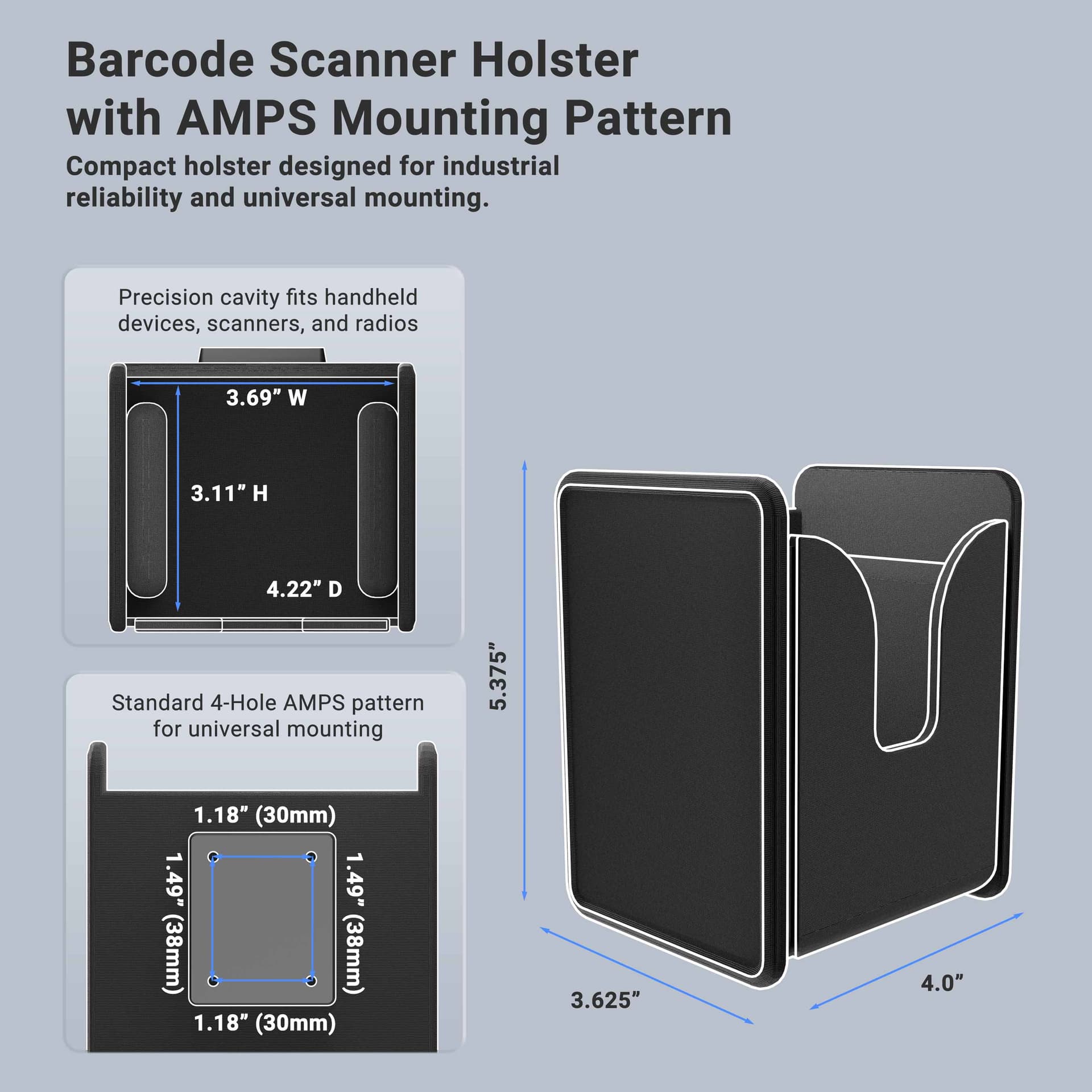Arkon Universal Barcode Scanner Holder - Image 5