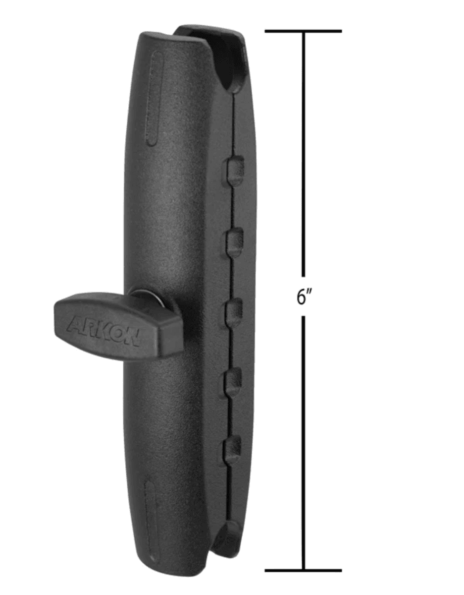 Arkon Robust™ Series 6 inch Metal Mount Shaft - 25mm (1 inch) Ball Compatible