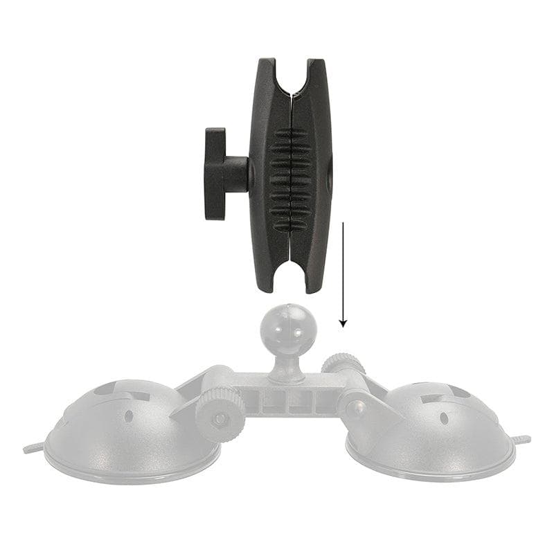 Arkon Double 80mm Windshield Suction Pedestal with 25mm Ball - Image 4