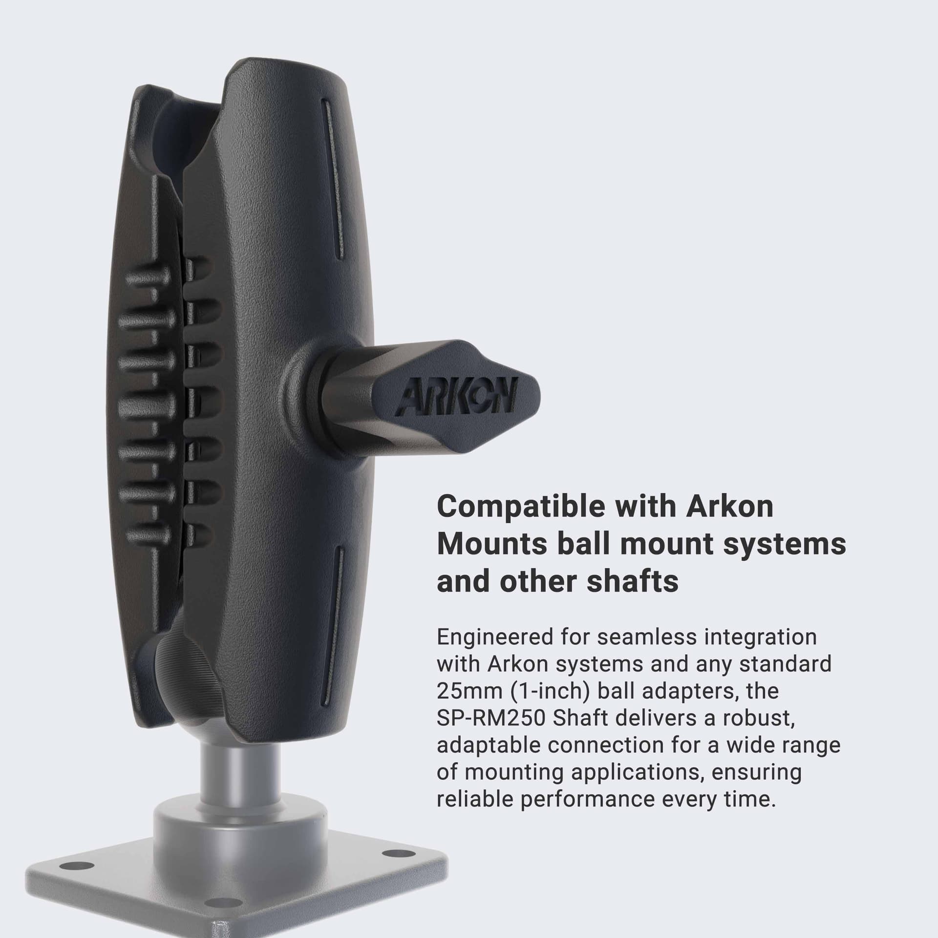Arkon Robust™ Series 3.5 inch Composite Mount Shaft - 38mm (1.5 inch) Ball Compatible