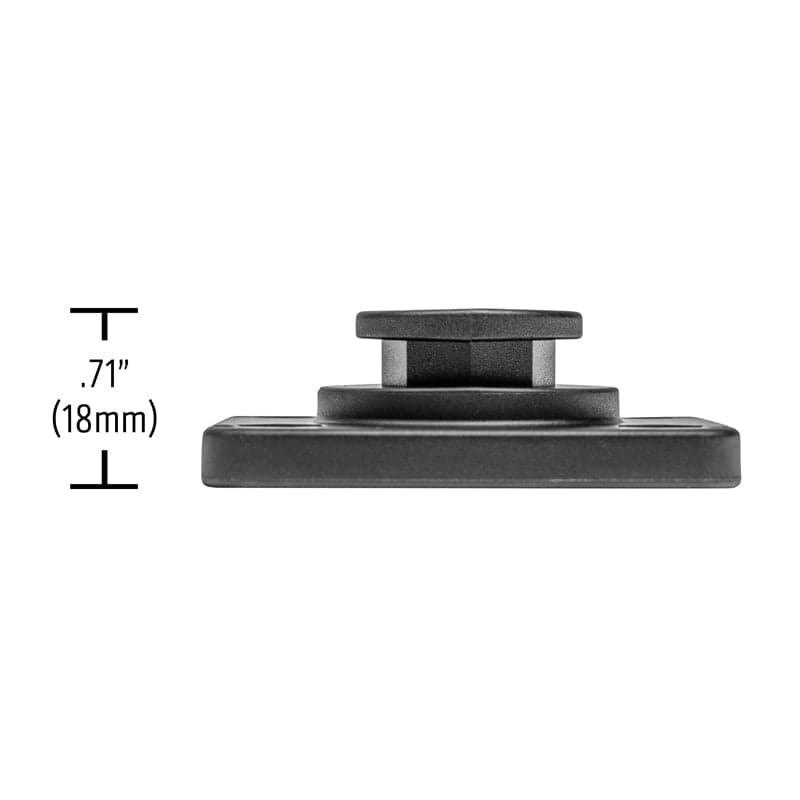 Arkon OCTO™ Series Button Pattern to 4-Hole AMPS Rectangular Adapter