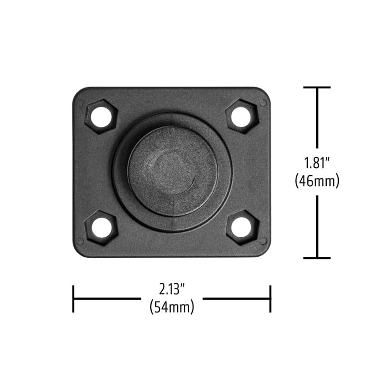Arkon OCTO™ Series Button Pattern to 4-Hole AMPS Rectangular Adapter