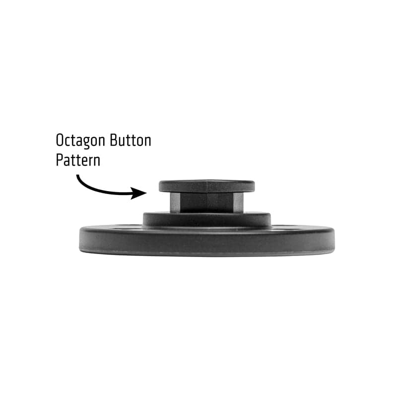 Arkon OCTO™ Series Button Pattern to 4-Hole AMPS Round Adapter