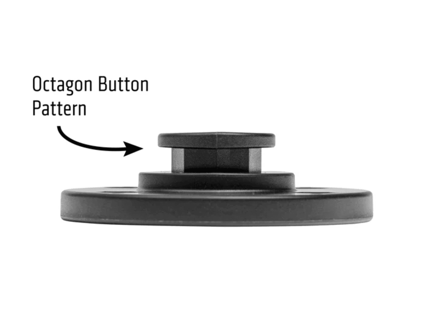 Arkon OCTO™ Series Button Pattern to 4-Hole AMPS Round Adapter