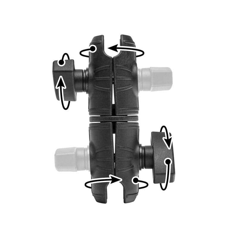 Arkon OCTO™ Series 4.25 inch Double Socket Swivel Shaft Arm