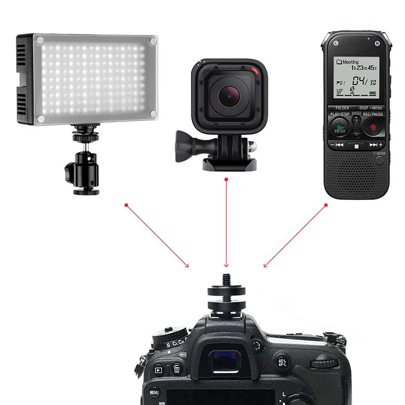 Arkon Camera Hot Shoe to 1/4inch-20 Adapter