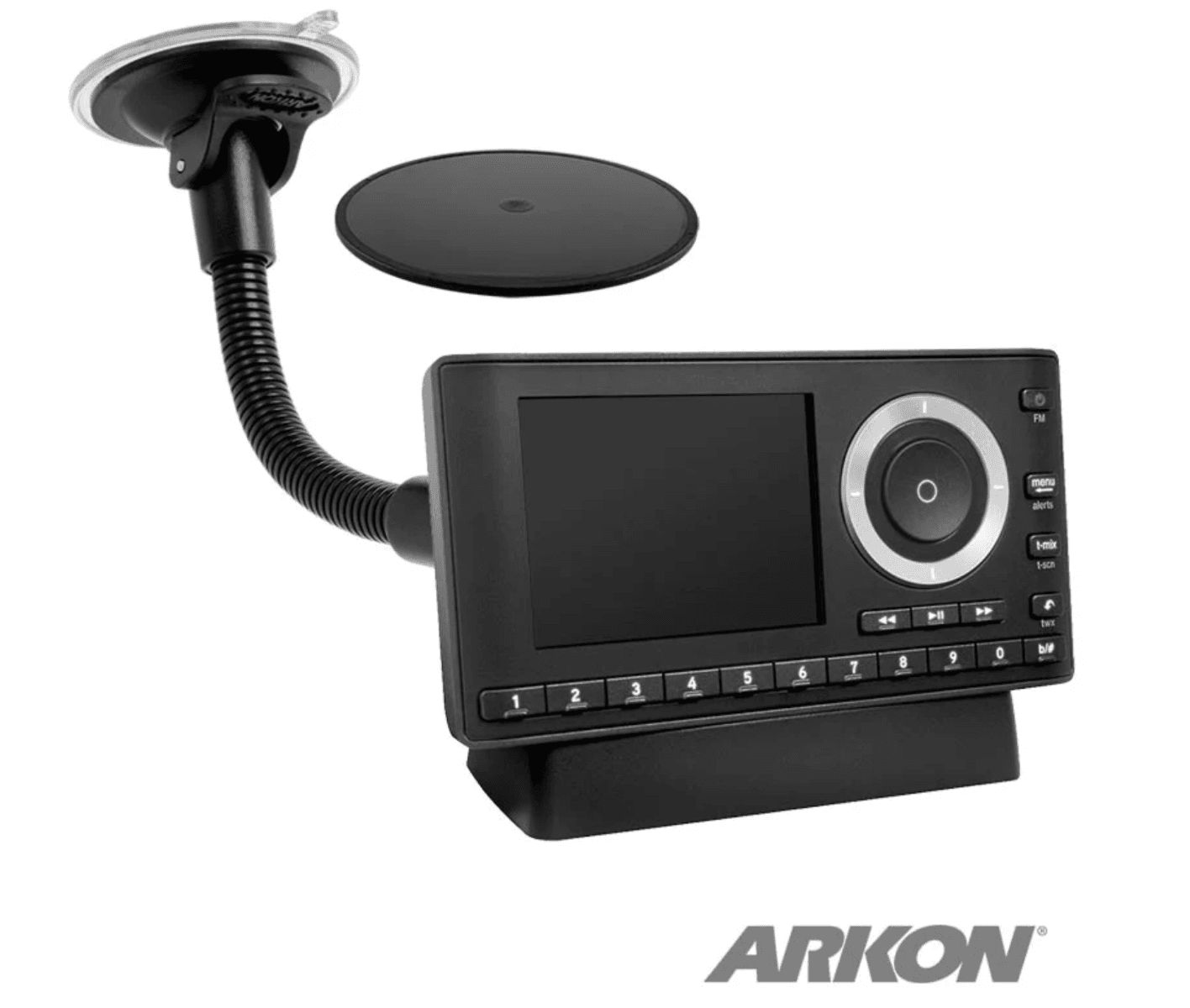 Arkon Windshield Suction Car Mount with 8.5" Gooseneck for XM and Sirius Satellite Radio