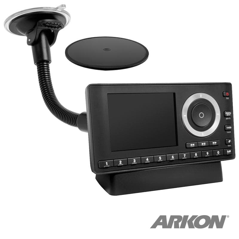 Arkon Windshield Suction Car Mount with 8.5" Gooseneck for XM and Sirius Satellite Radio