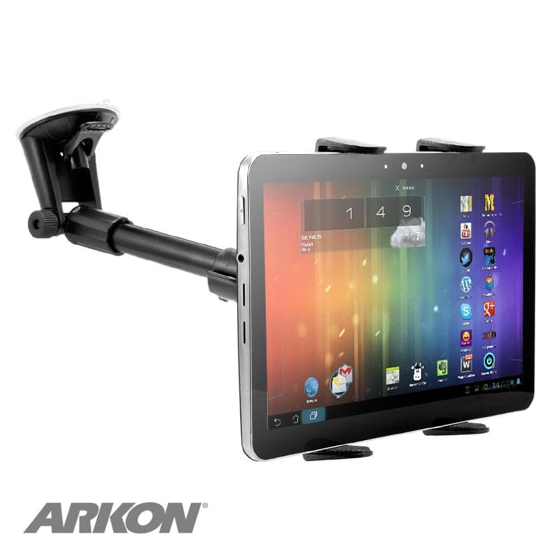 Arkon Universal Tablet Rigid Windshield Suction Mount with 14.5in 18.5in Extension