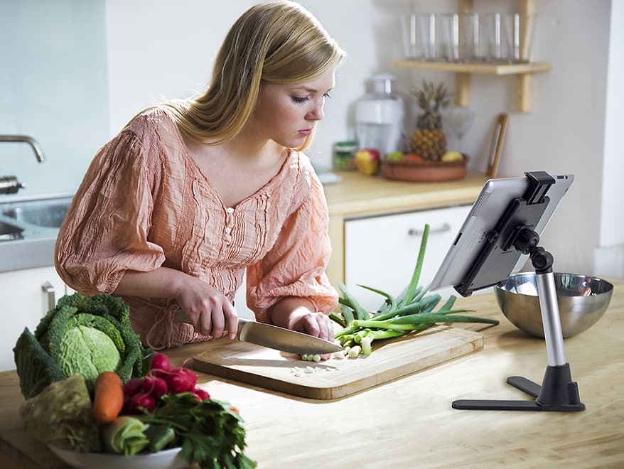 Arkon Tablet Stand 10in Mini Desk or Table Stand for Tablets