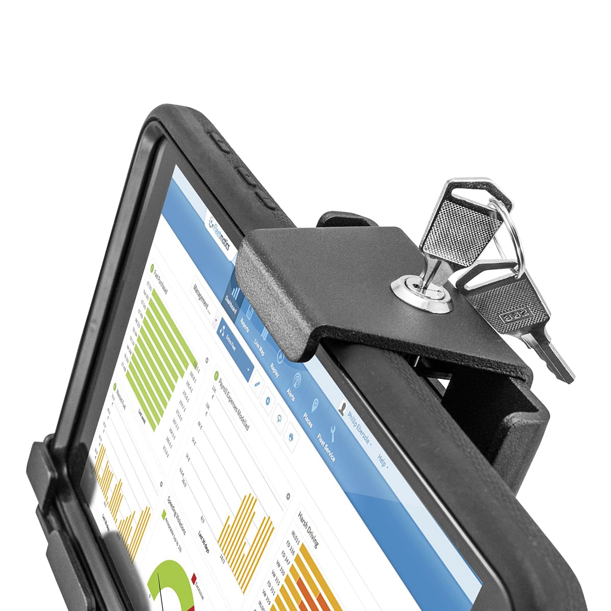 Arkon Universal Metal Locking Tablet Holder with Key Lock