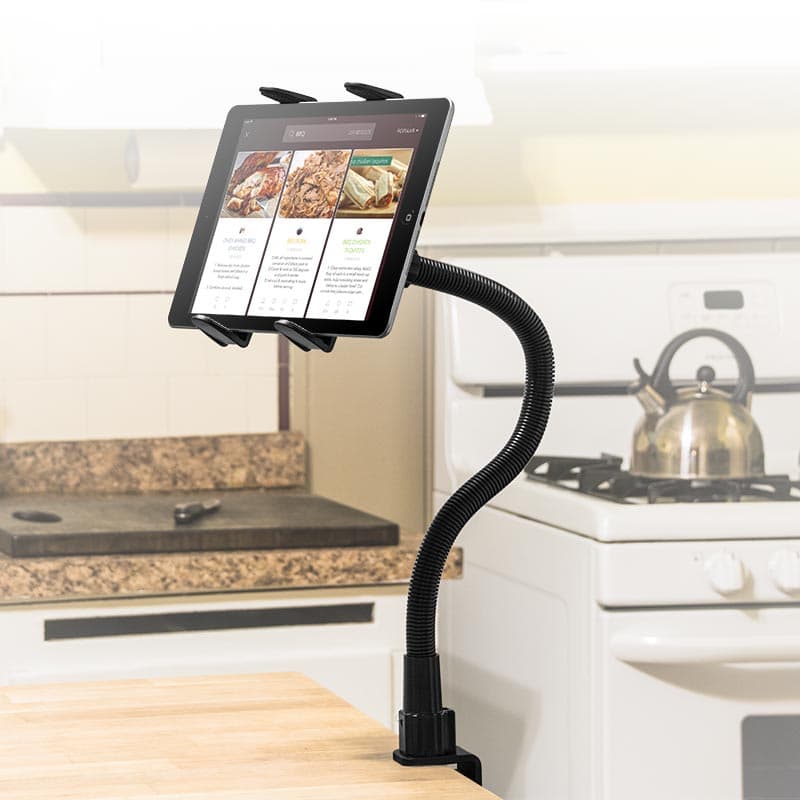 Arkon Heavy-Duty Table or Desk Tablet Clamp Mount with 22inch Gooseneck for iPad Pro, iPad Air