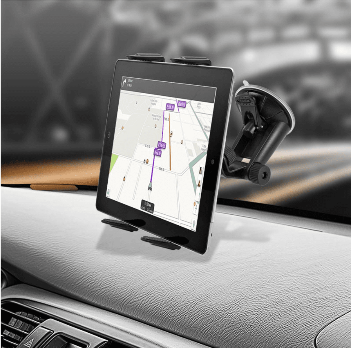 Arkon Tablet Mount Bundle Robust Base Windshield / Dashboard Mount