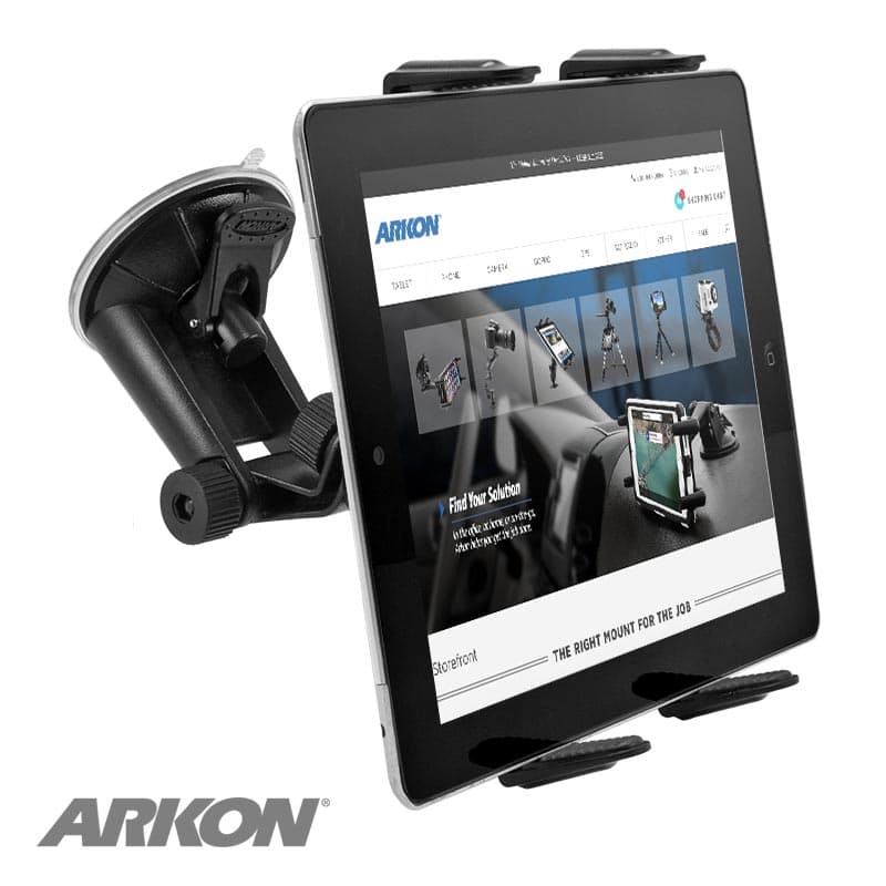 Arkon Tablet Mount Bundle Robust Base Windshield / Dashboard Mount