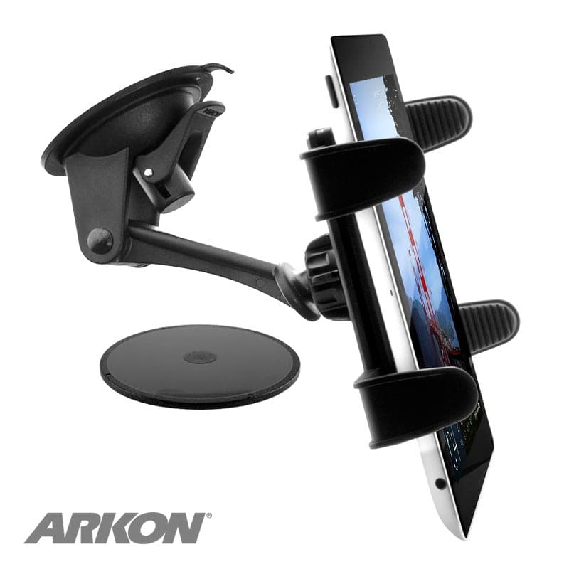 Arkon Sticky Suction Windshield or Dash Tablet Mount for iPad, iPad Air, Samsung Galaxy