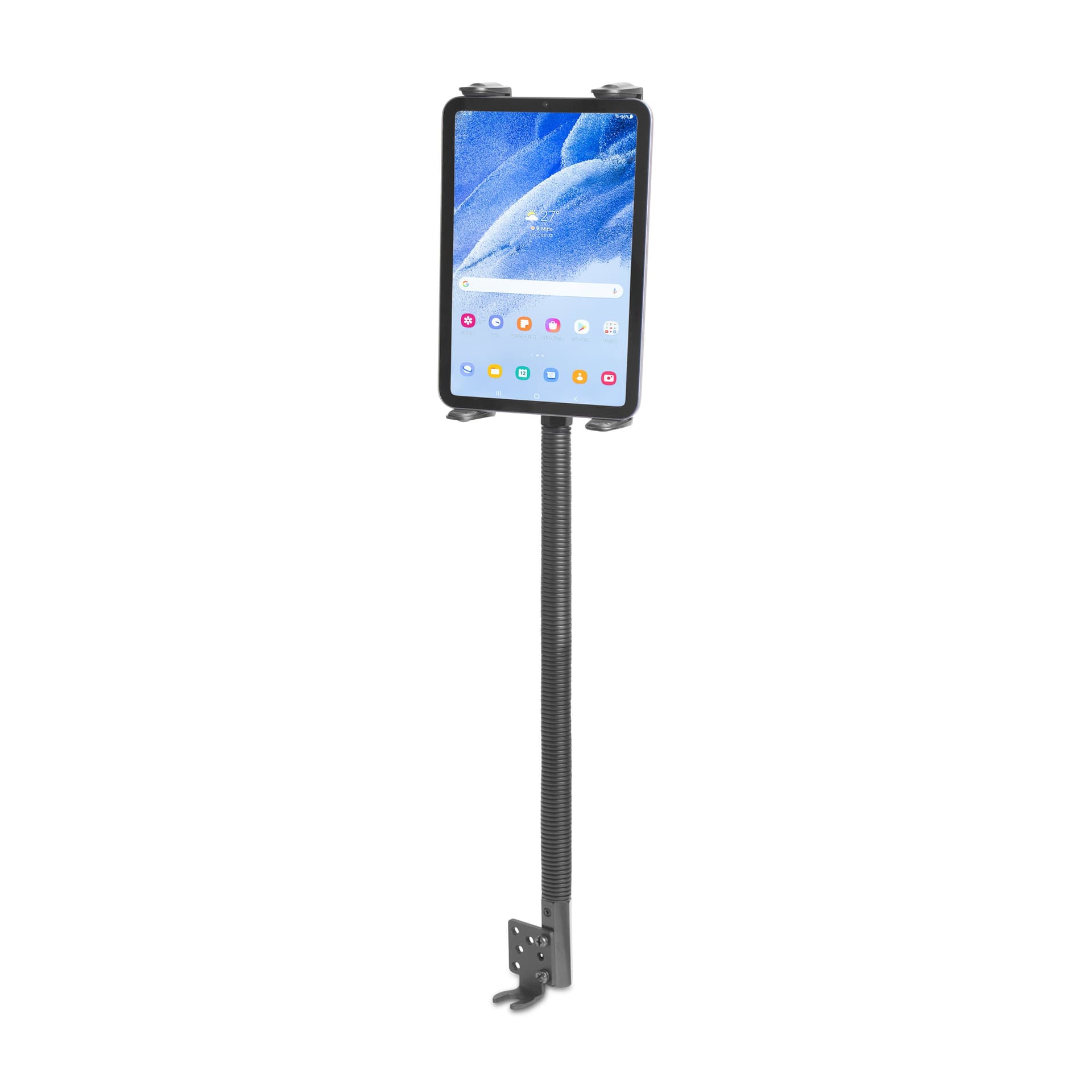 Arkon Slim-Grip® Tablet Holder with Car/Truck Seat Rail Mount and 18” Adjustable Gooseneck Arm - Image 2