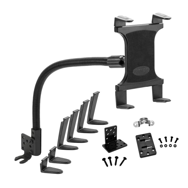Arkon Heavy-Duty Truck Seat Rail or Floor Slim-Grip® Tablet Mount with 22 inch Arm