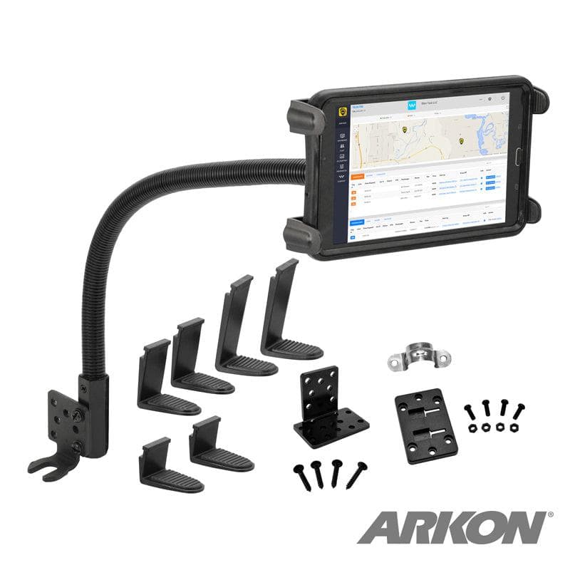 Arkon Heavy-Duty Truck Seat Rail or Floor Slim-Grip® Tablet Mount with 22 inch Arm