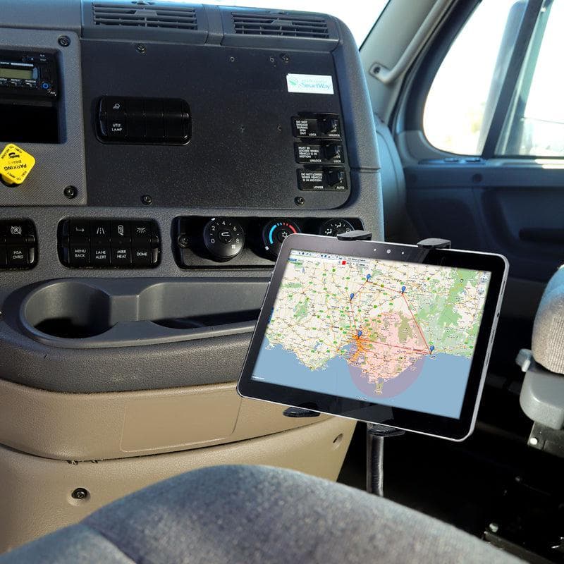 Arkon Heavy-Duty Truck Seat Rail or Floor Slim-Grip® Tablet Mount with 22 inch Arm