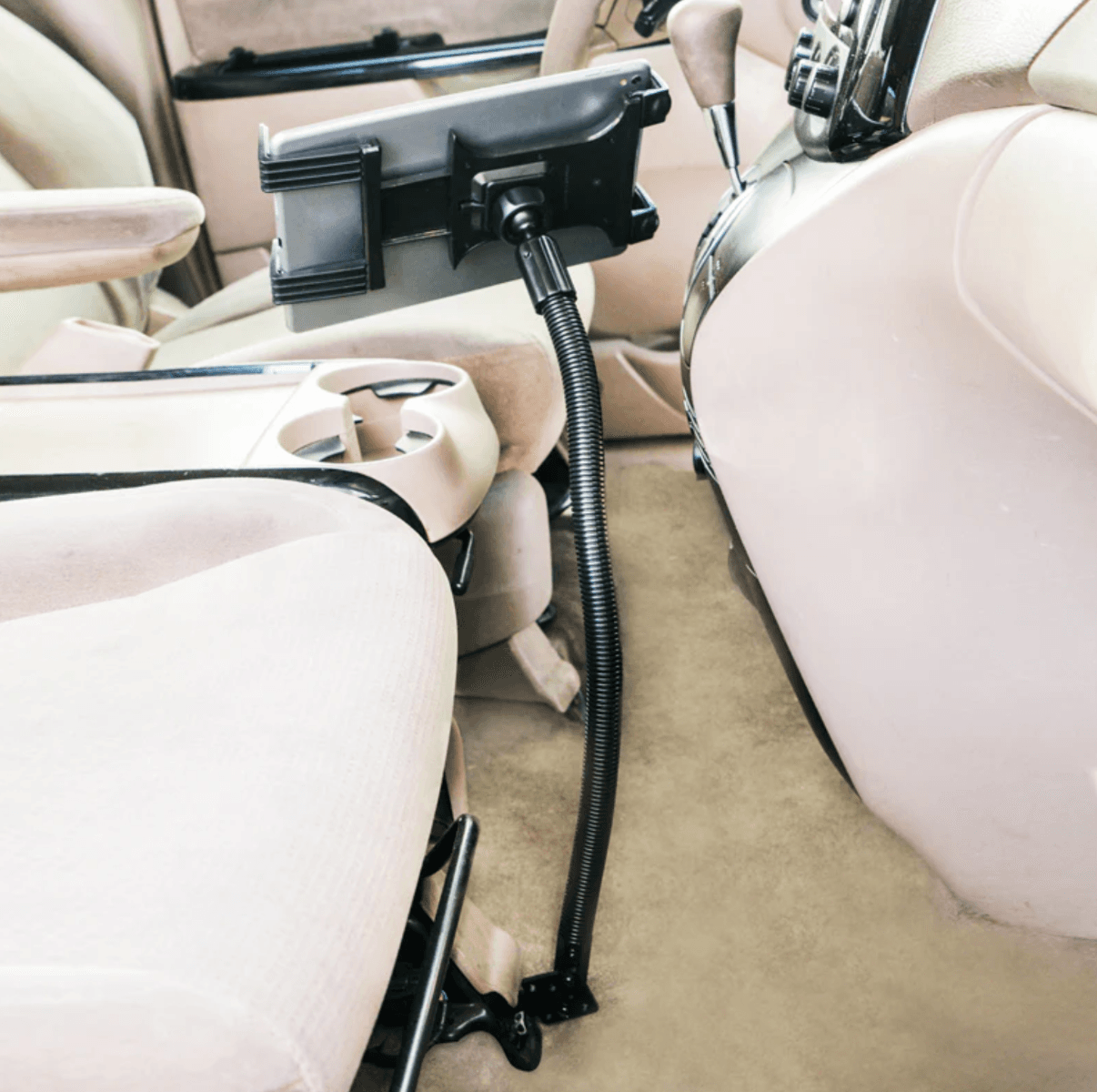 Arkon Heavy-Duty Truck Seat Rail or Floor Slim-Grip® Tablet Mount with 22 inch Arm