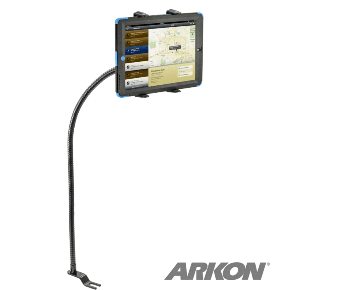 Arkon Car or Truck Seat Rail Universal Slim-Grip® Tablet Mount with 28 inch Gooseneck