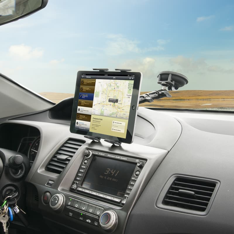 Arkon Heavy-Duty Multi-Angle Tablet Suction Mount with 8 inch Arm