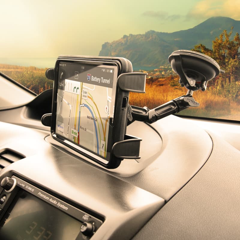 Arkon Heavy-Duty Multi-Angle Tablet Suction Mount with 8 inch Arm