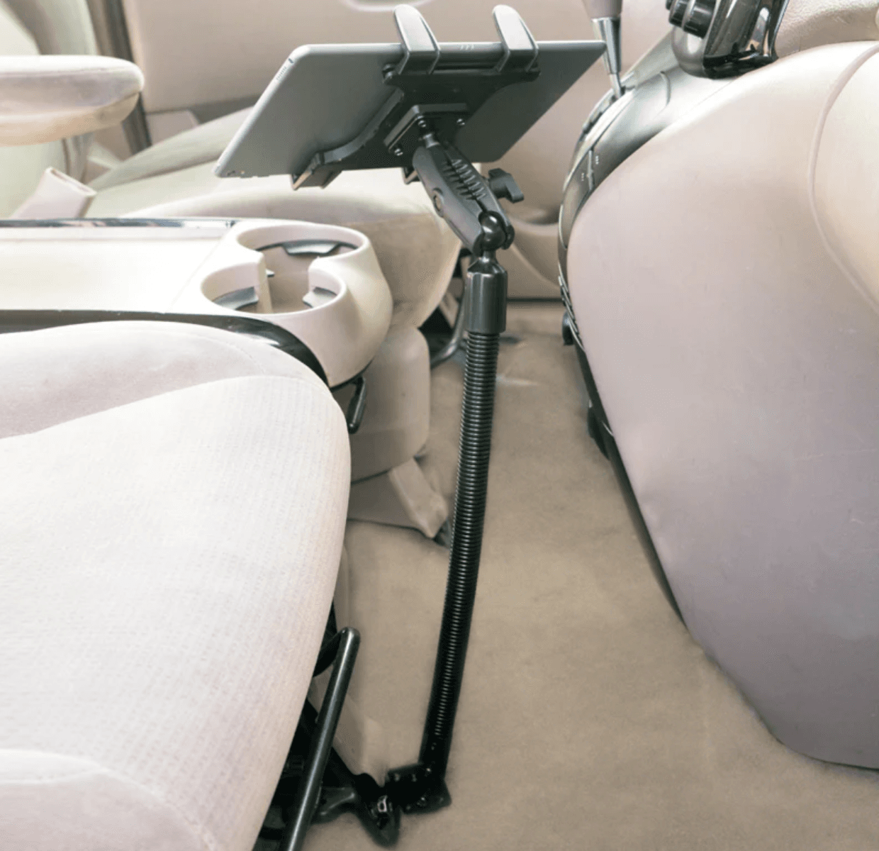 Arkon Robust Heavy-Duty Car or Truck Seat Rail or Floor Slim-Grip® Tablet Mount