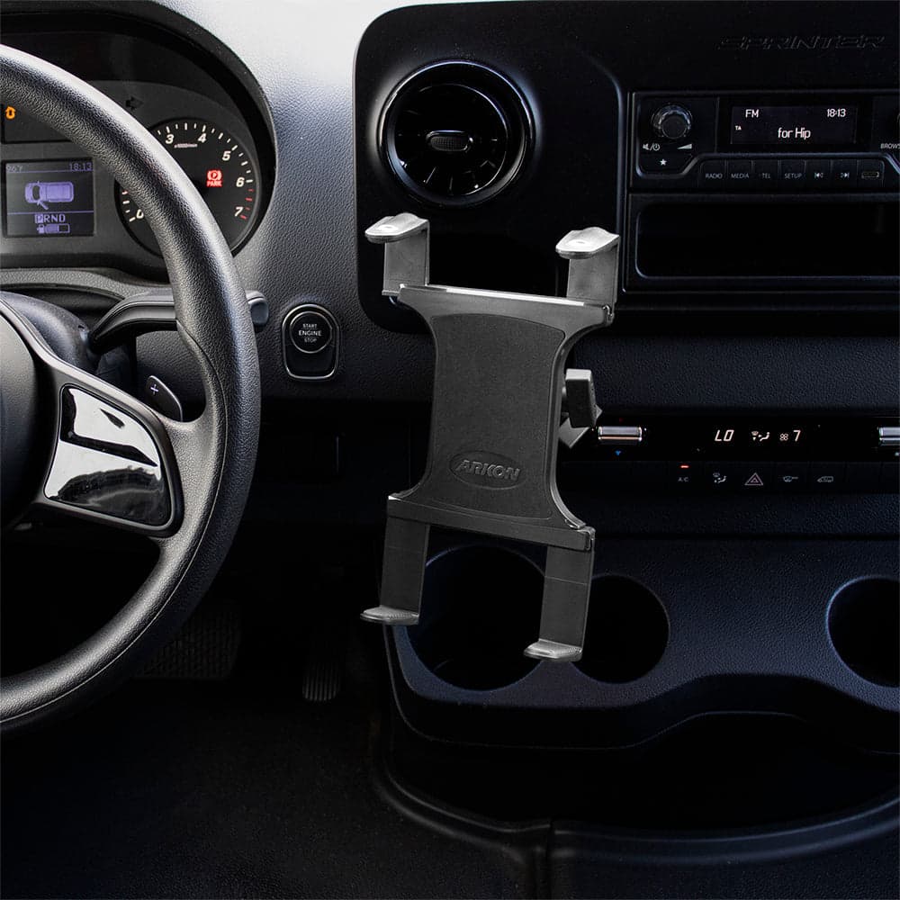 Arkon Slim-Grip® Tablet Holder with Double Socket Swivel Arm and Drill-Base Mount - Image 10