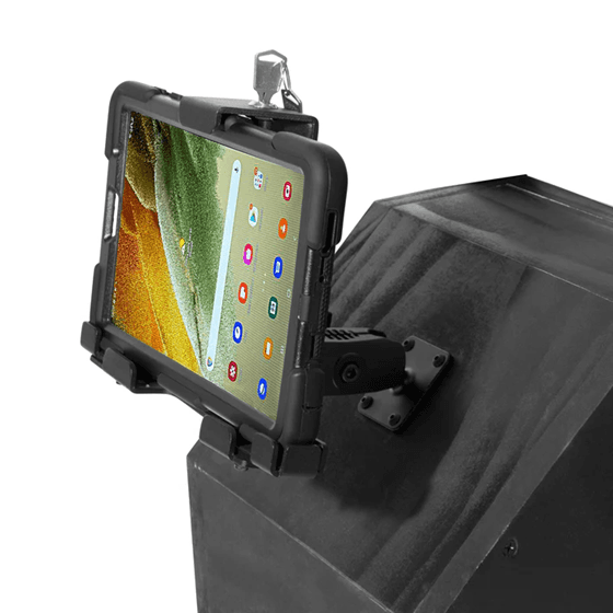 Arkon LockVise Locking Tablet Mount with Case & USB Charger Samsung Galaxy Tab A7 Lite