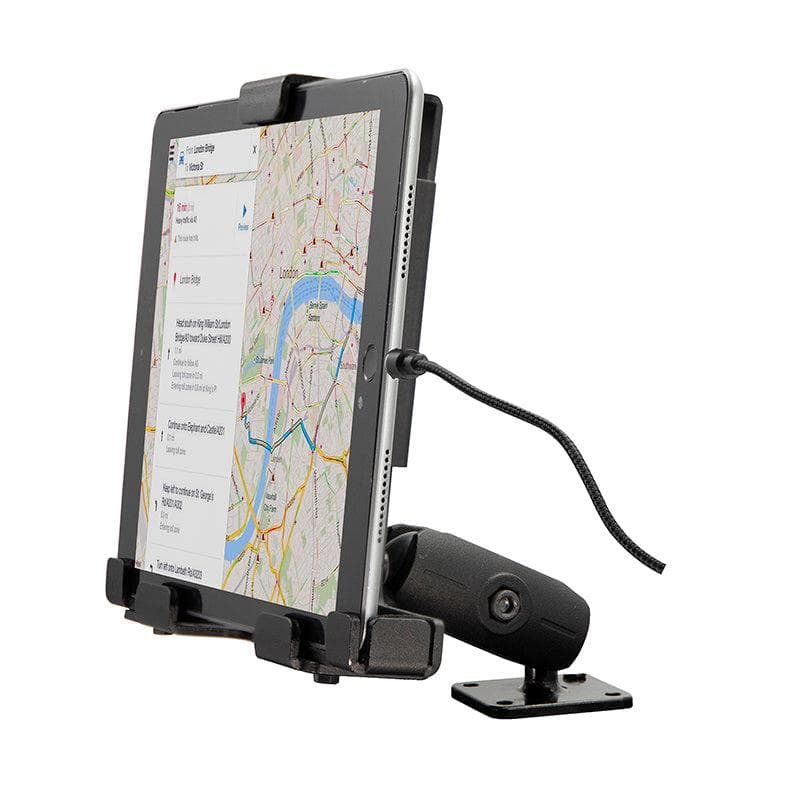 Arkon Powered Locking Tablet Mount with Magnetic Lightning Charge Cable for Commercial and Enterprise