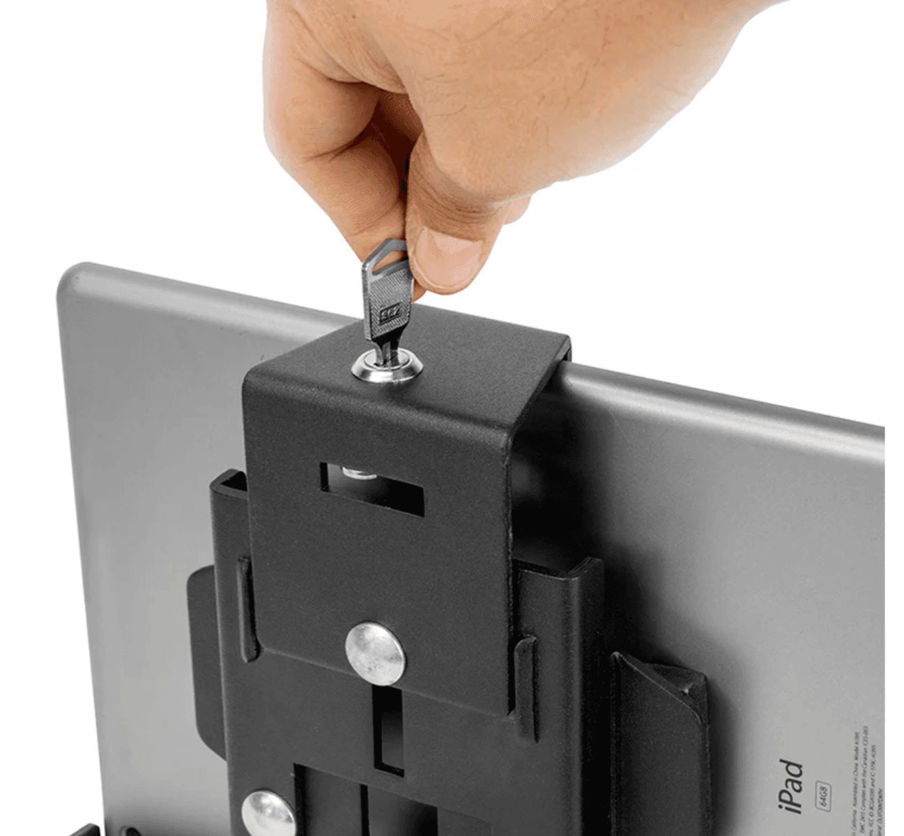 Arkon Powered Locking Tablet Mount with Magnetic Lightning Charge Cable for Commercial and Enterprise