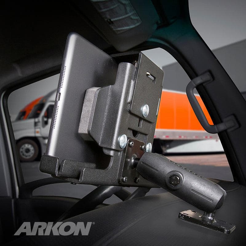 Arkon Powered Locking Tablet Mount with Magnetic Micro USB Charge Cable for Commercial and Enterprise