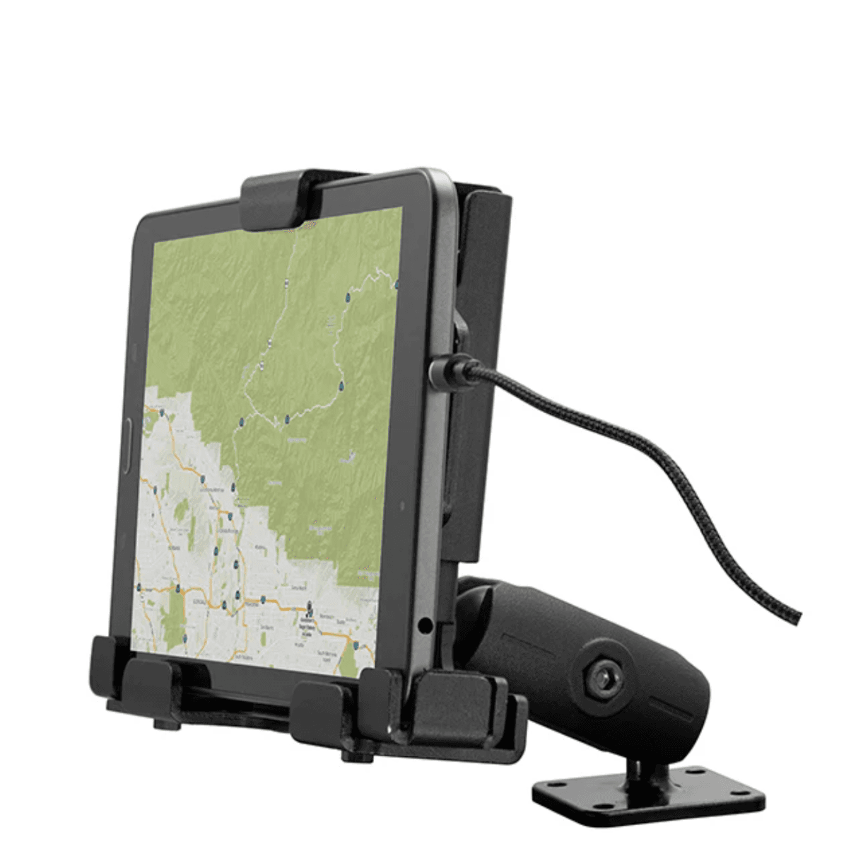 Arkon Powered Locking Tablet Mount with Magnetic Micro USB Charge Cable for Commercial and Enterprise
