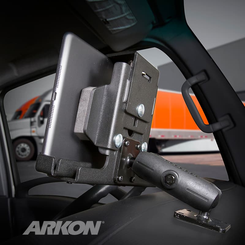 Arkon Locking Tablet AMPS Mount with Hardwire Kit and USB Cable