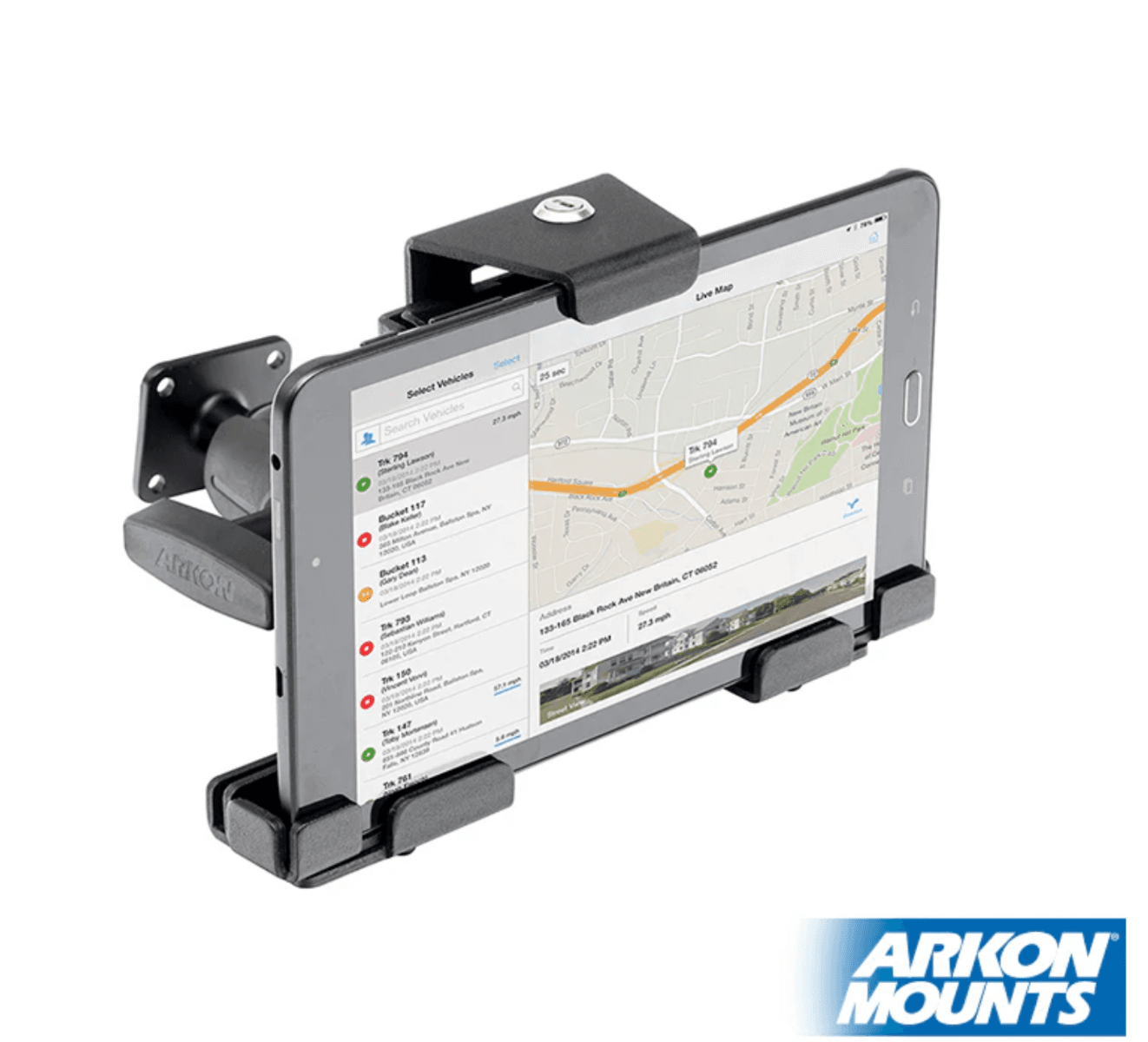 Arkon Locking Aluminum Tablet Mount with Key Lock