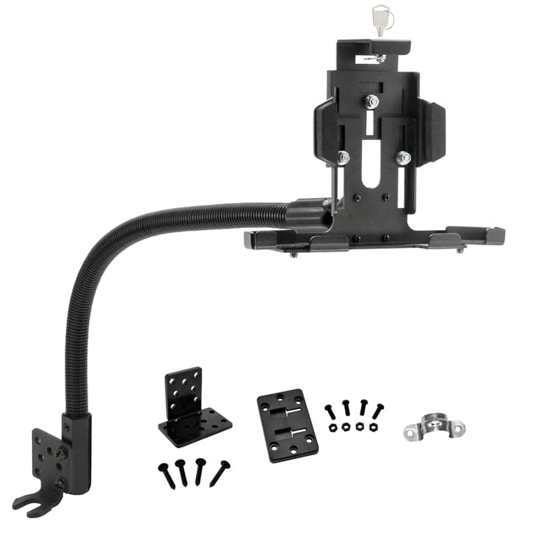 Arkon Metal Seat Rail Locking Tablet Holder with adjustable arm for car or trucks, works with iPad