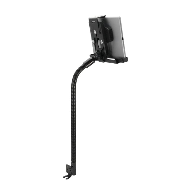Arkon Metal Seat Rail Locking Tablet Holder with adjustable arm for car or trucks, works with iPad
