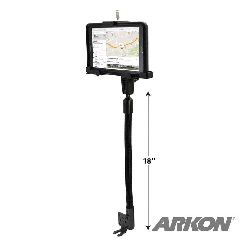 Arkon Robust Heavy-Duty Metal Locking Seat Rail or Floor Tablet Mount