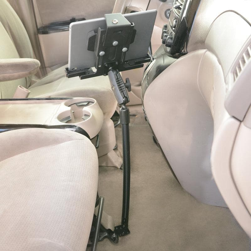 Arkon Robust Heavy-Duty Metal Locking Seat Rail or Floor Tablet Mount