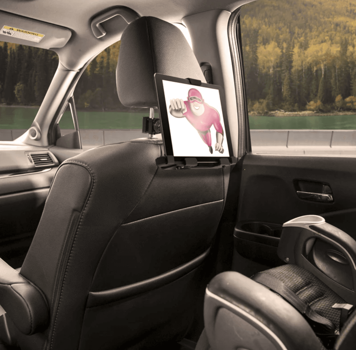 Arkon Robust Locking Headrest Tablet Mount for iPad, Note, and more