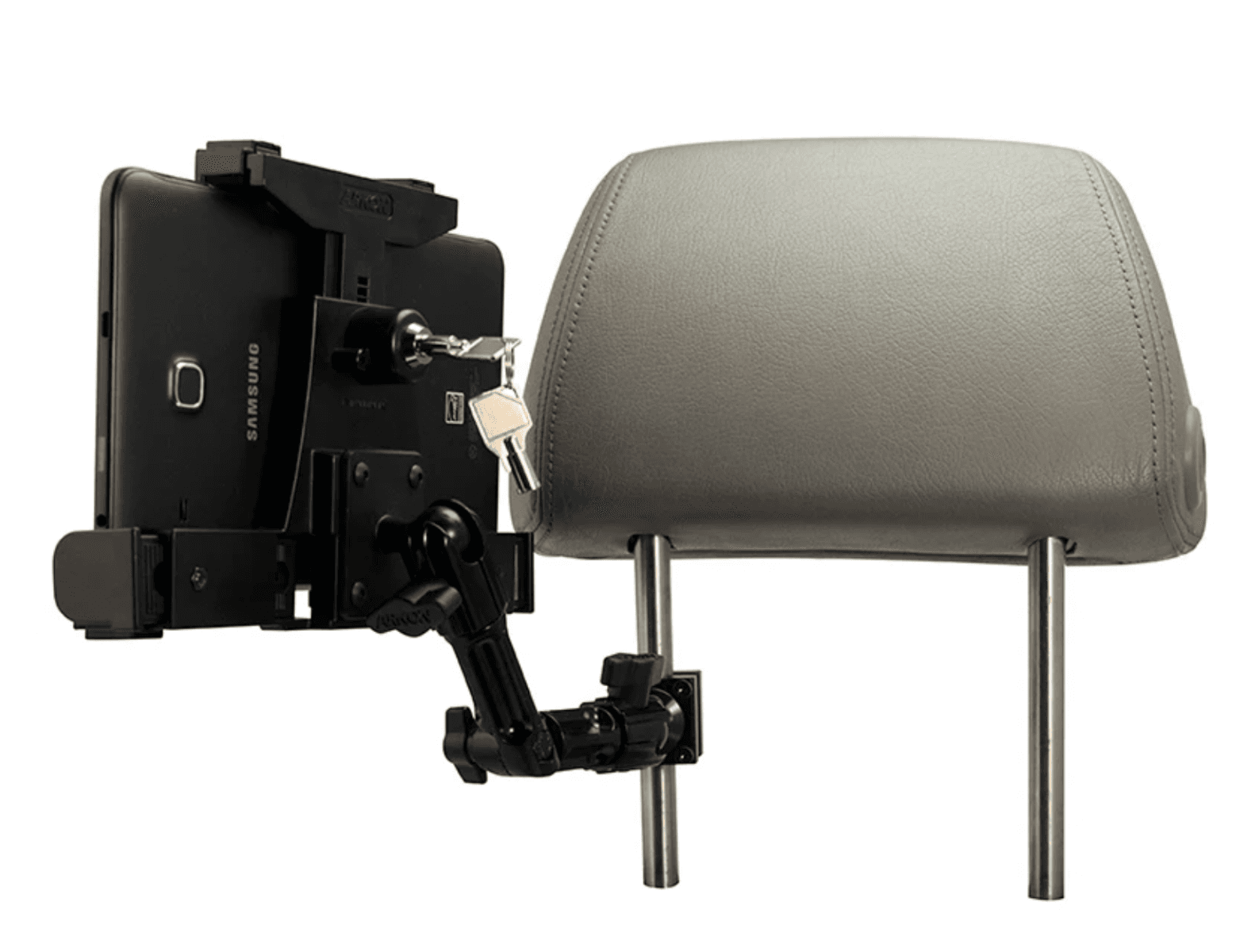 Arkon Plastic Locking Tablet Headrest Mount with Multi-Angle 8 inch Arm