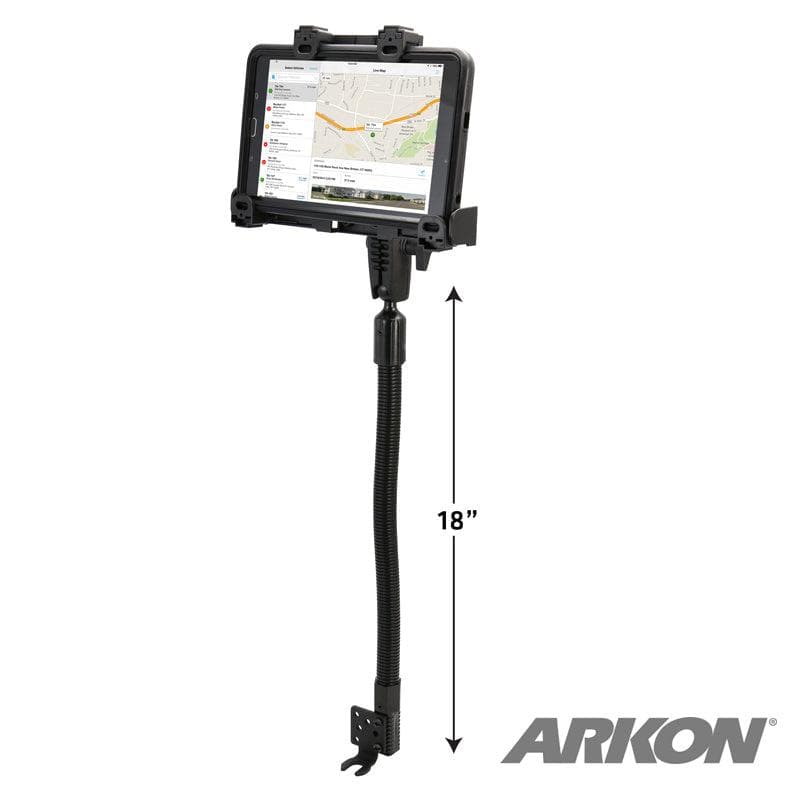 Arkon Robust Heavy-Duty Locking Tablet Seat Rail or Floor Mount